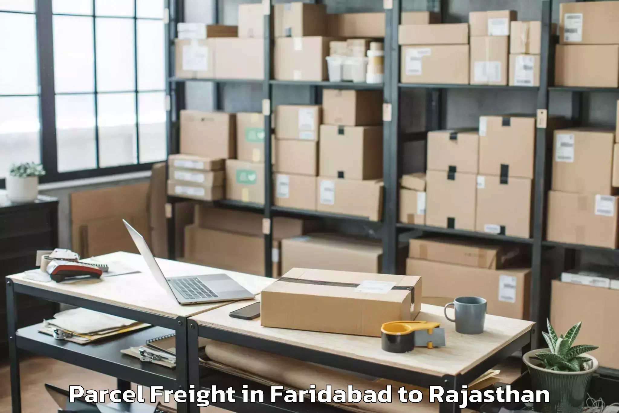 Efficient Faridabad to Jalore Parcel Freight